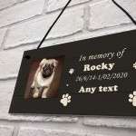 Memorial Sign For Family Pet PERSONALISED Dog Sign