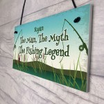 Funny Fishing Gift PERSONALISED Fishing Sign Man Cave Shed