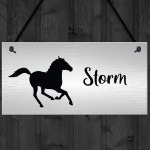 Personalised Stable Sign For Horse ANY NAME Horse Lover Gift