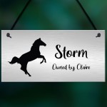 Hanging Stable Sign PERSONALISED Horse Name Horse Owner Gift