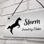 Hanging Stable Sign PERSONALISED Horse Name Horse Owner Gift