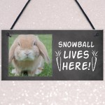 Novelty Sign For Rabbit PERSONALISED Bunny Sign Hutch Sign