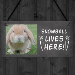 Novelty Sign For Rabbit PERSONALISED Bunny Sign Hutch Sign