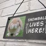 Novelty Sign For Rabbit PERSONALISED Bunny Sign Hutch Sign