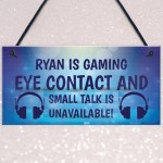 FUNNY Gamer Gift NEON EFFECT Personalised Gaming Sign