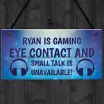 FUNNY Gamer Gift NEON EFFECT Personalised Gaming Sign