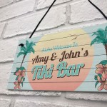 Tiki Bar Personalised Hanging Sign For Home Bar Novelty Garden