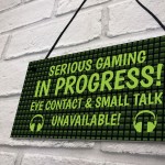 Gaming Sign NEON EFFECT Boys Bedroom Man Cave Sign Gamer