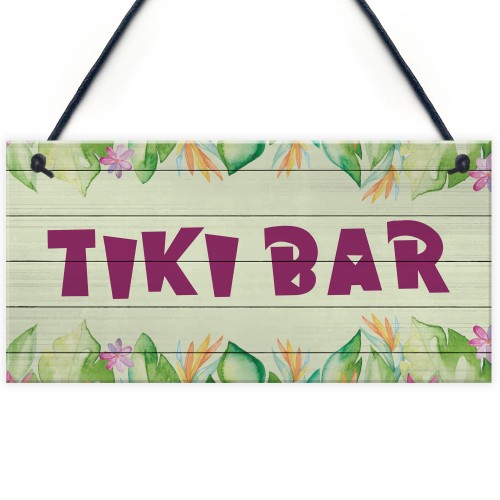 Tiki Bar Accessories Home Bar Decor Novelty Hanging Sign Decor