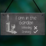 Funny Shabby Chic Garden Sign Hanging Summerhouse Shed Sign