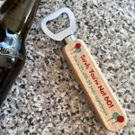 Novelty 60th Birthday Gift For Mum Dad Friend Wood Bottle Opener