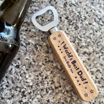 PERSONALISED Worlds Best Dad Gift Bottle Opener Birthday Xmas