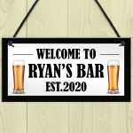 Funny Bar Sign Beer Gift Personalised Man Cave Garage Pub Sign