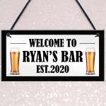 Funny Bar Sign Beer Gift Personalised Man Cave Garage Pub Sign