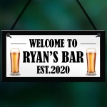 Funny Bar Sign Beer Gift Personalised Man Cave Garage Pub Sign