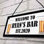 Funny Bar Sign Beer Gift Personalised Man Cave Garage Pub Sign