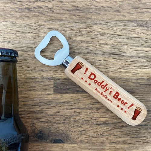 Daddys Beer Bottle Opener Daddy Birthday Xmas Gift PERSONALISED