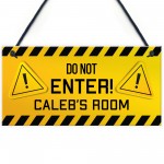 DO NOT ENTER Gaming Room Sign PERSONALISED Gamer Gift