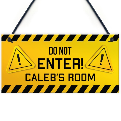 DO NOT ENTER Gaming Room Sign PERSONALISED Gamer Gift