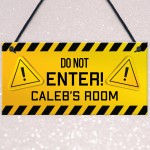 DO NOT ENTER Gaming Room Sign PERSONALISED Gamer Gift