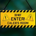 DO NOT ENTER Gaming Room Sign PERSONALISED Gamer Gift