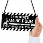 Novelty Gaming Room Sign PERSONALISED Gamer Gift