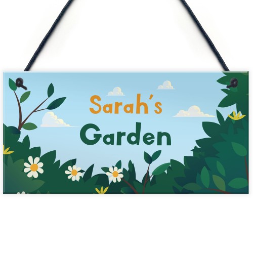 Personalised Garden Sign To Hang Summerhouse Shed Home Decor