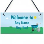 Novelty Garden Summerhouse Shed Greenhouse Personalised Sign