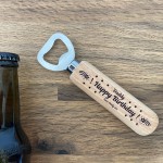 PERSONALISED Gift For Daddy Birthday Wood Bottle Opener