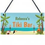 PERSONALISED Tiki Bar Sign Novelty Home Bar Summerhouse Sign