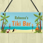 PERSONALISED Tiki Bar Sign Novelty Home Bar Summerhouse Sign