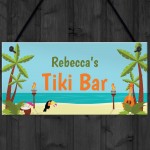 PERSONALISED Tiki Bar Sign Novelty Home Bar Summerhouse Sign