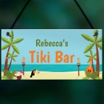 PERSONALISED Tiki Bar Sign Novelty Home Bar Summerhouse Sign