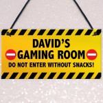 DO NOT ENTER Sign PERSONALISED Gaming Sign For Man Cave