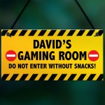 DO NOT ENTER Sign PERSONALISED Gaming Sign For Man Cave