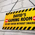 DO NOT ENTER Sign PERSONALISED Gaming Sign For Man Cave