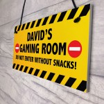 DO NOT ENTER Sign PERSONALISED Gaming Sign For Man Cave