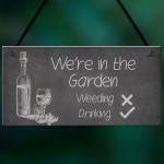 FUNNY Garden Sign Hanging Summerhouse Shed Plaque Welcome