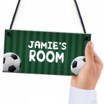 Football Bedroom Sign Gift For Boys Novelty Birthday Gift