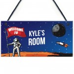 Personalised Space Room Kids Bedroom Signs Child Birthday Gift