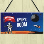 Personalised Space Room Kids Bedroom Signs Child Birthday Gift