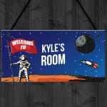 Personalised Space Room Kids Bedroom Signs Child Birthday Gift