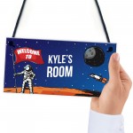 Personalised Space Room Kids Bedroom Signs Child Birthday Gift