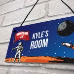 Personalised Space Room Kids Bedroom Signs Child Birthday Gift