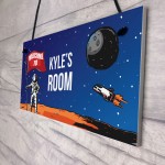 Personalised Space Room Kids Bedroom Signs Child Birthday Gift