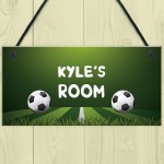 Personalised Football Boys Bedroom Sign Gift For Son Brother