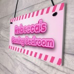 Girls Gaming Bedroom Sign PERSONALISED Girl Gamer Gift