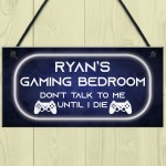 PERSONALISED Neon Effect Gaming Bedroom Sign PS4 Lover Gift