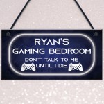 PERSONALISED Neon Effect Gaming Bedroom Sign PS4 Lover Gift