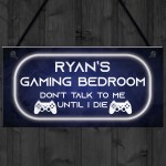 PERSONALISED Neon Effect Gaming Bedroom Sign PS4 Lover Gift